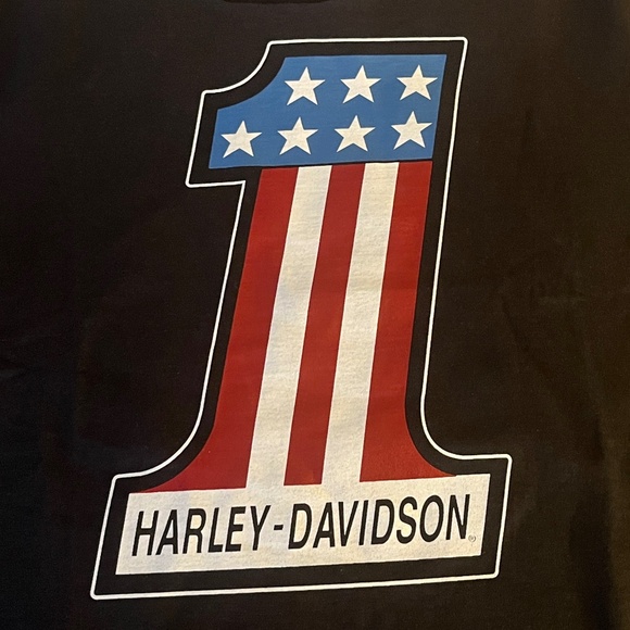 Harley-Davidson #1 Race Graphic Tee - Short Sleeve - Small (S) - Black - Picture 2 of 8